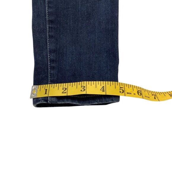 Ag Adriano Goldschmied The Farrah Skinny High Rise Dark Wash Jeans 30 Blue Denim - Picture 7 of 10